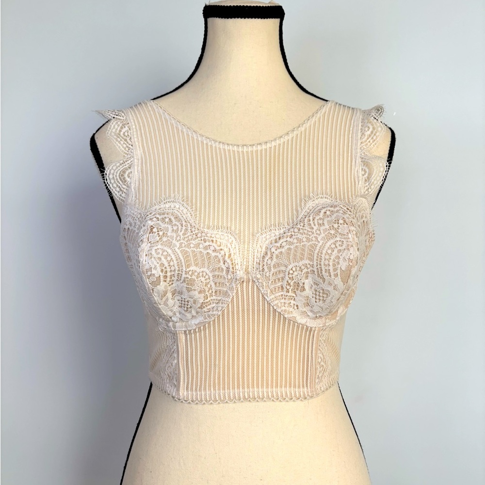 Victoria’s Secret‎ Dream Angels Lined Stretch Lace Demi Bustier Camisole Bra 34C - Picture 4 of 15
